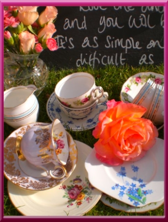 Pretty vintage china for hire