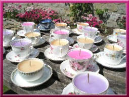 tea cup candles