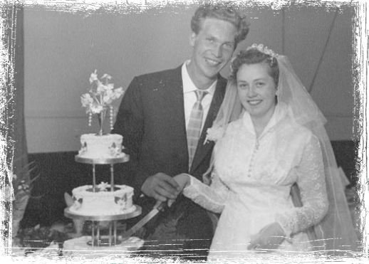 Eclectic Bliss Vintage China hire's beginnings! Our grandparents on their wedding day!